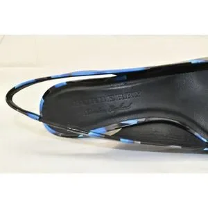 SALE!!【Burberry】MORSON BLACK LEATHER GRAFFITI LOGO SANDALS NIB BURBERRY MORSON BLACK LEATHER GRAFFITI LOGO PRINT KITTEN
